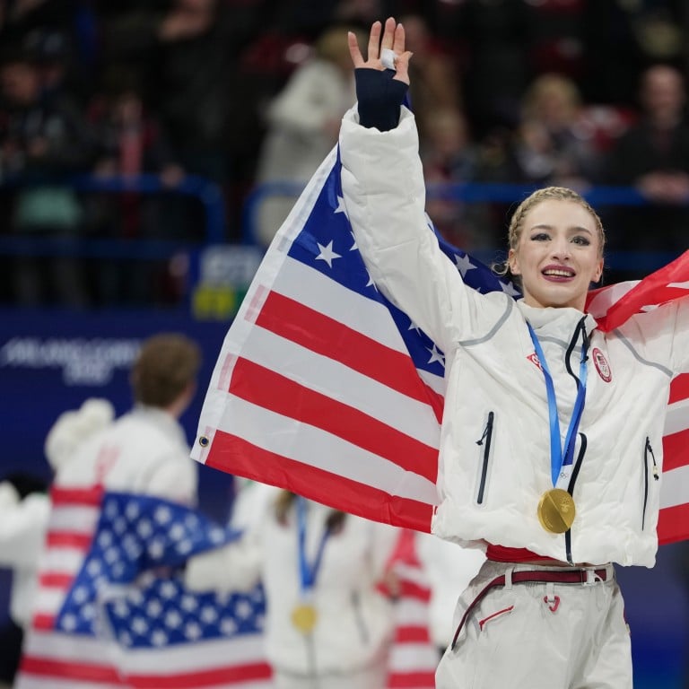 Figure skater Amber Glenn is the first woman to win three consecutive US championships since 2005. Photo: Xinhua
