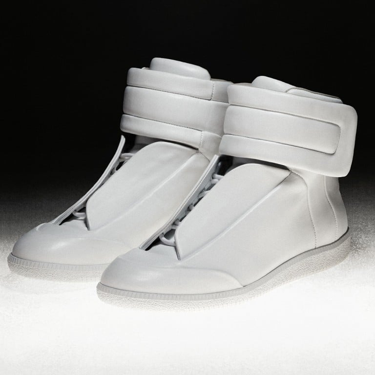 4 of the hottest high-top sneakers from designer brands, including these from Maison Margiela. Photo: Handout