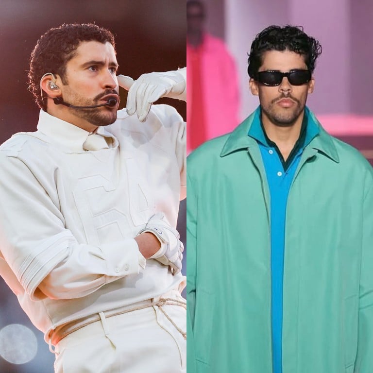 Bad Bunny’s brother, Bernie Martínez Ocasio, walked the runway for Willy Chavarria’s spring/summer 2026 collection, Huron, in Paris. Photos: TNS; @mcbernie/Instagram