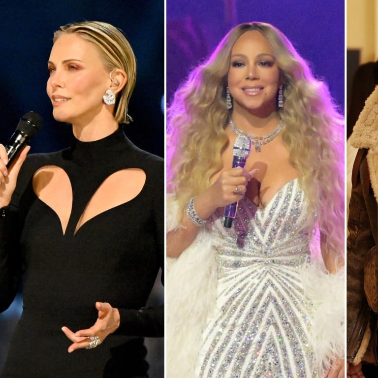 Charlize Theron, Mariah Carey and Usher at the Milano Cortina 2026 Winter Olympics. Photos: DPA, EPA, Reuters