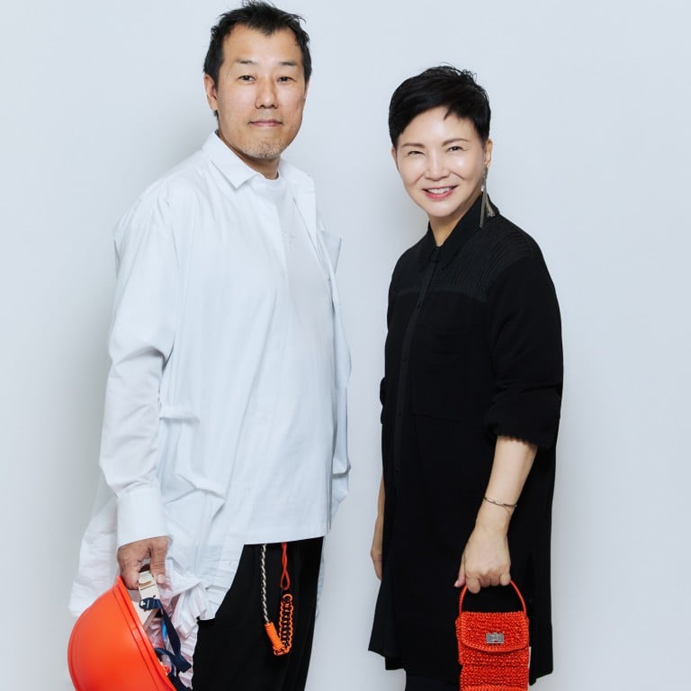 Japanese artist Takahiro Iwasaki (left) collaborated with designer Izumi Ogino on Anteprima’s spring/summer 2026 collection. Photo: Handout