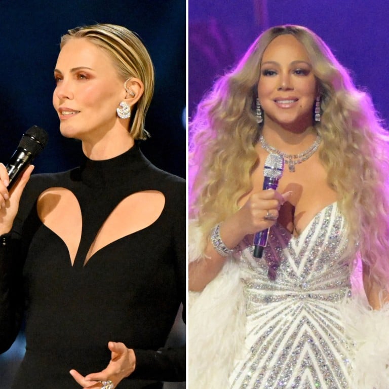 Charlize Theron, Mariah Carey and Usher at the Milano Cortina 2026 Winter Olympics. Photos: DPA, EPA, Reuters