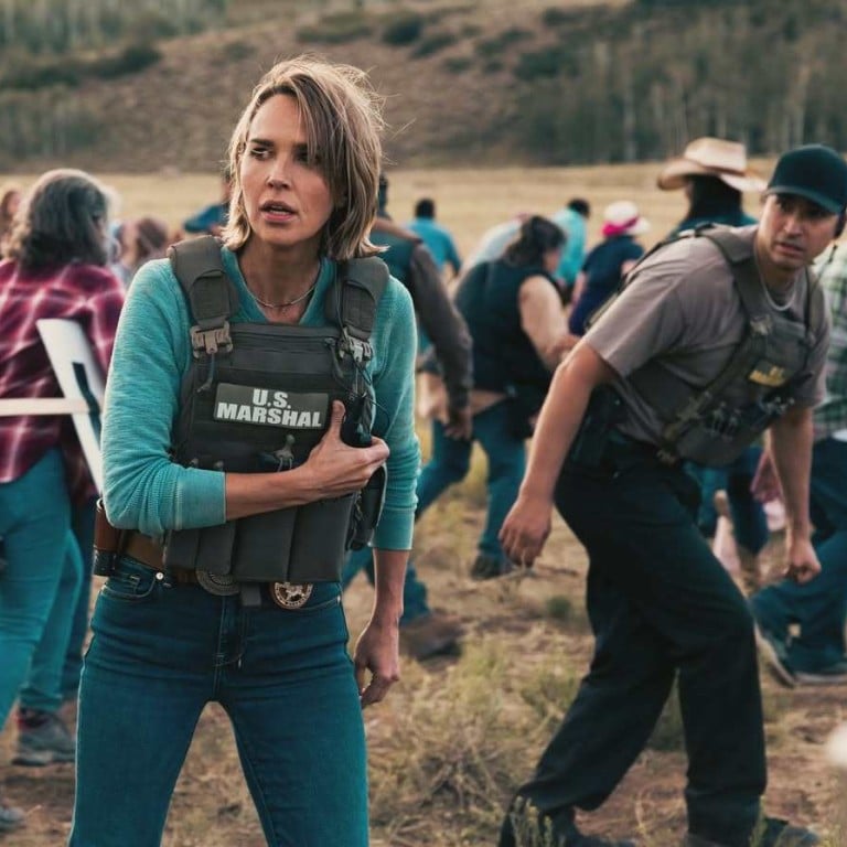 Arielle Kebbel plays Belle Skinner on the Yellowstone spin-off Marshals. Photo: @ariellekebbel/Instagram