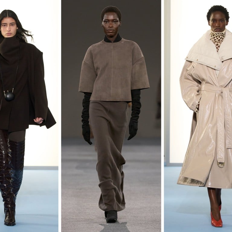 Subdued hues at Sportmax and Max Mara for fall/winter 2026 at Milan Fashion Week. Photos: Handout