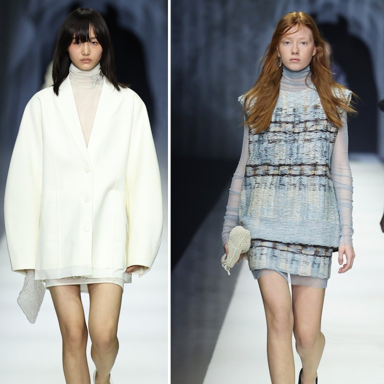 Anteprima leaned into nostalgia and modern artistry for its fall/winter 2026 collections at Milan Fashion Week. Photos: Getty Images