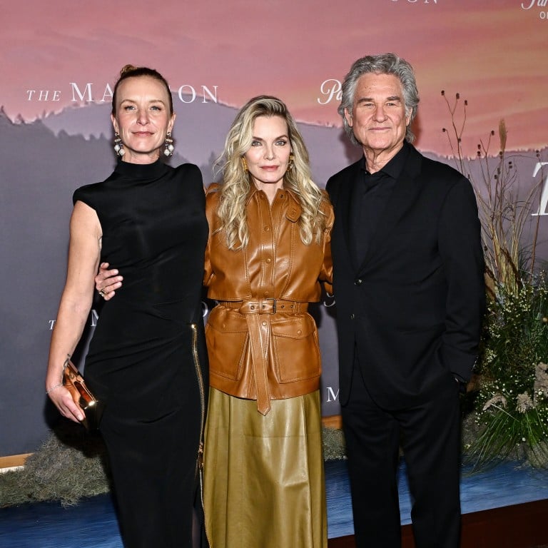 Christina Alexandra Voros, Michelle Pfeiffer and Kurt Russell attend The Madison’s premiere in New York, on March 9. Photo: Invision/AP Photo