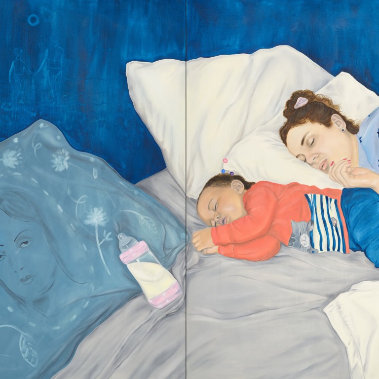 Postpartum (2023) by Katja Seib. Photo: Elon Schoenholz © Katja Seib, courtesy of the artist and Sadie Coles HQ, London