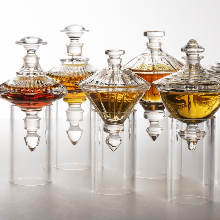 Henry Jacques’ Les Toupies Collection of 3 pairs of specially designed flacons. Photo: Handout