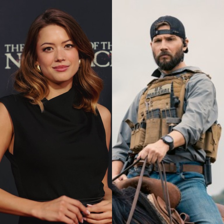 Morgan Lindholm, who plays Maddie in Marshals (left). Logan Marshall-Green plays Pete “Cal” Calvin, who is revealed to be Maddie’s dad. Photos: @morgan_lindholm/Instagram, @americanfocusAF/X