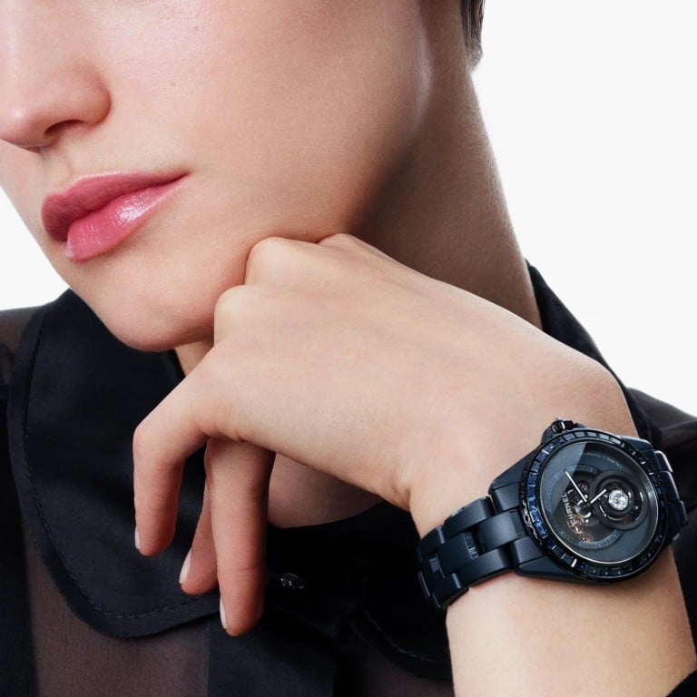 Chanel’s J12 Bleu Diamond Tourbillon is a limited edition watch. Photo: Handout