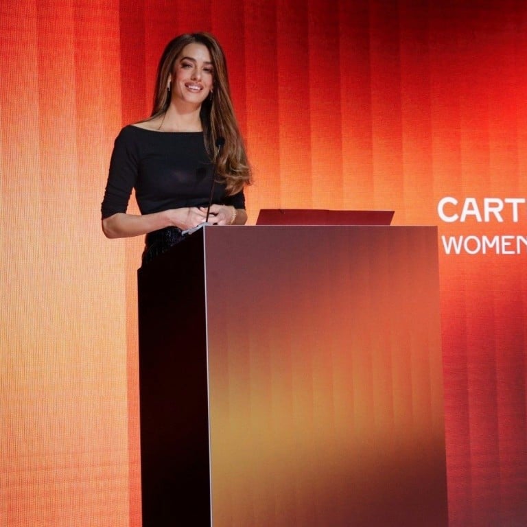 Amal Clooney at the Cartier Women’s Initiative in Milan. Photo: Handout