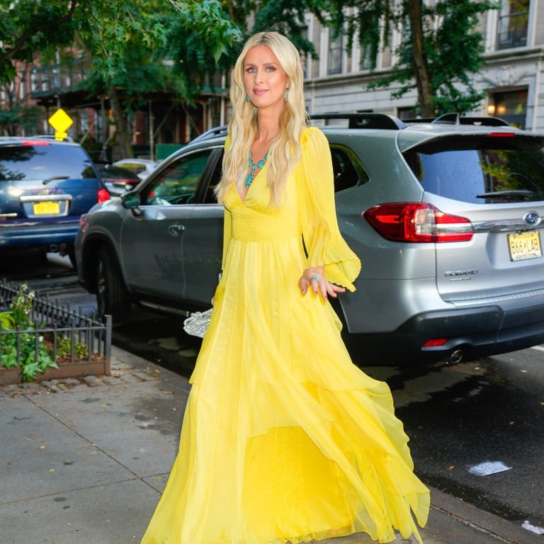 Nicky Hilton bedecked in turquoise jewellery in June 2023, in New York City. Photo: Gotham/GC Images