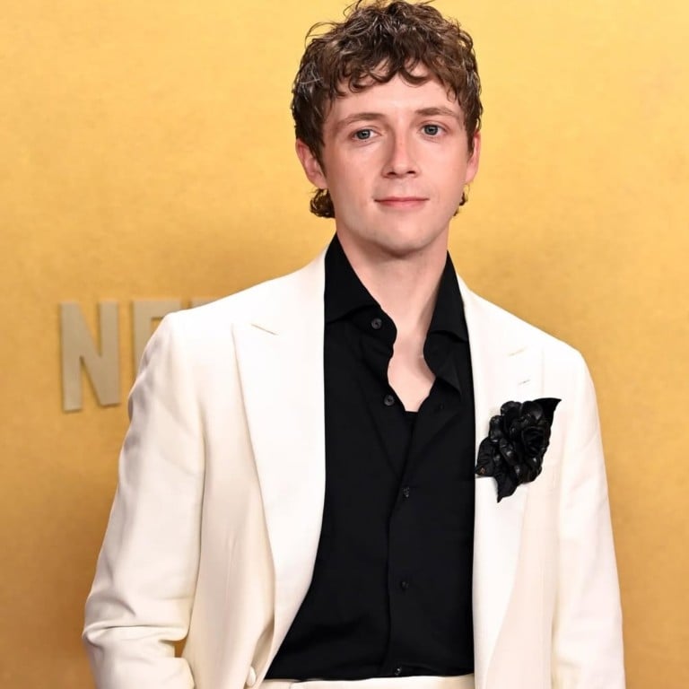 Gerran Howell plays Dr Whitaker in The Pitt. Photos: @gezinafez/Instagram, HBO Max