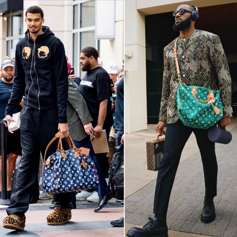 Victor Wembanyama and LeBron James are two of the celebrities revealing what’s in their bag for the new Speedy P9 campaign. Photo: Handout