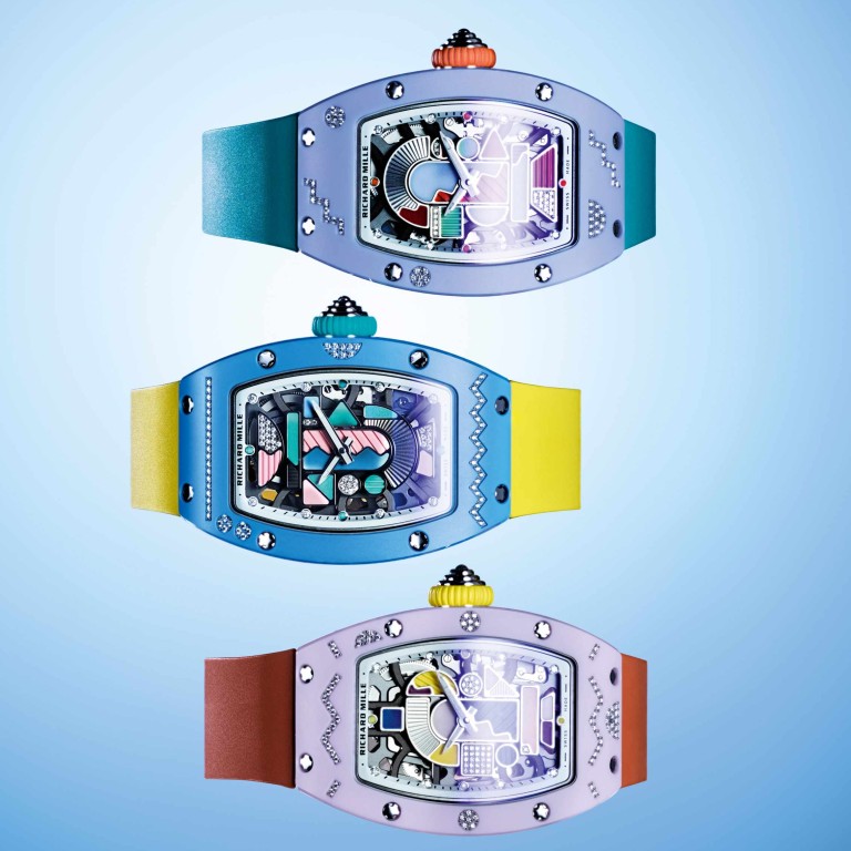 The new Richard Mille 07-01 Coloured Ceramics designs exude a vibrant, modern aesthetic that is paired with precision technology. Photo: Handout