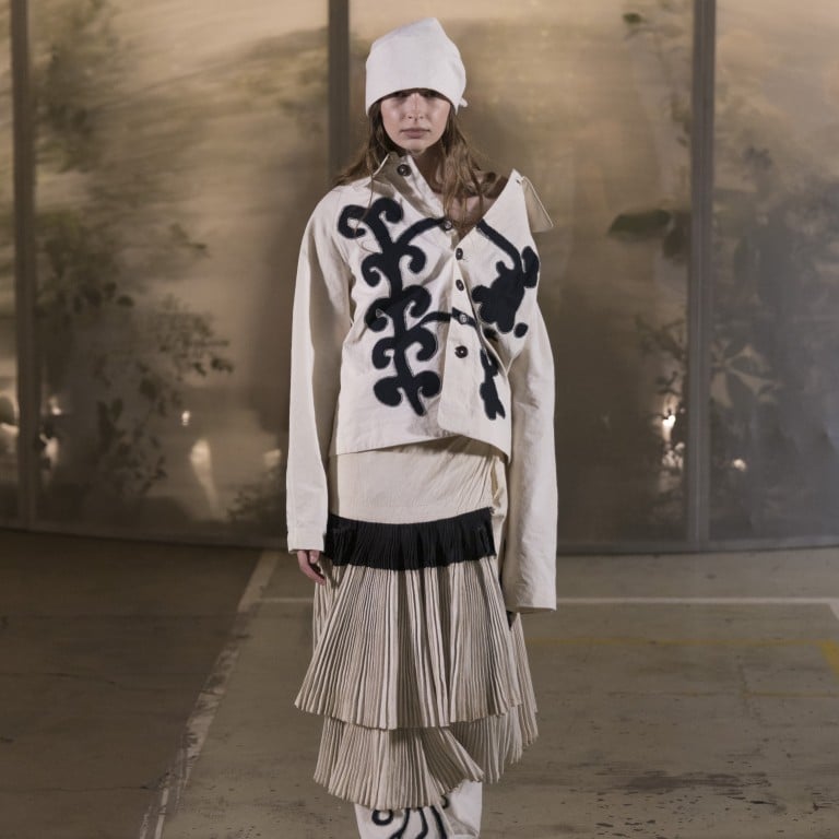 Kinyan Lam’s spring/summer 2025 looks on the runway in Paris. Photo: Valerio Mezzanotti