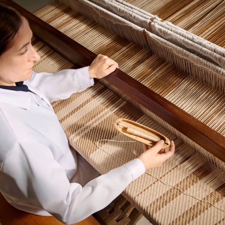 Loro Piana’s Milan Design Week 2026 exhibition, “Studies, Chapter I: On the Plaid”, looks at the crucial role that plaid has played in the company’s story. Photo: Handout