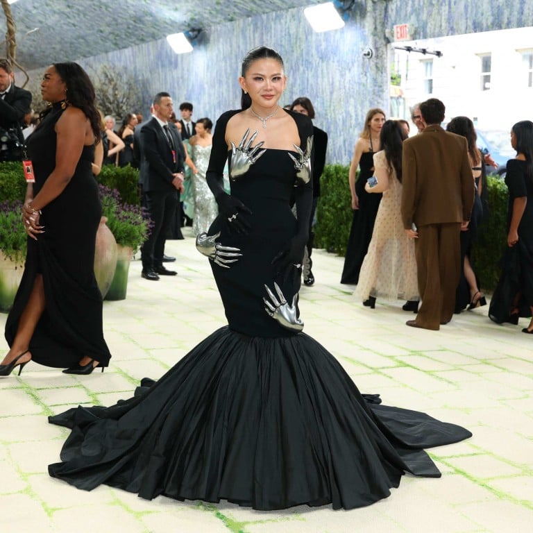 Nichapat Suphap wearing Robert Wun at the 2026 Met Gala in New York. Photo: AFP