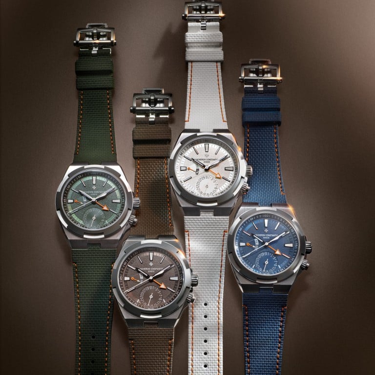 The Vacheron Constantin Overseas Dual Time Cardinal Points comes in four dial colours, representing the four points of the compass. Photo: Handout