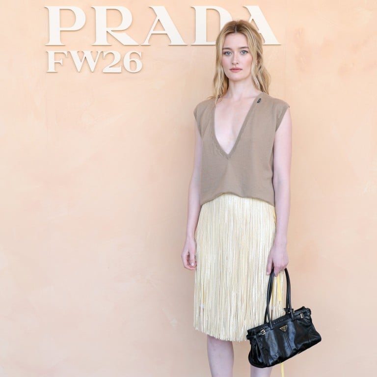 Sarah Pidgeon at the Prada fall/winter 2026 show in February. Photo: Getty Images