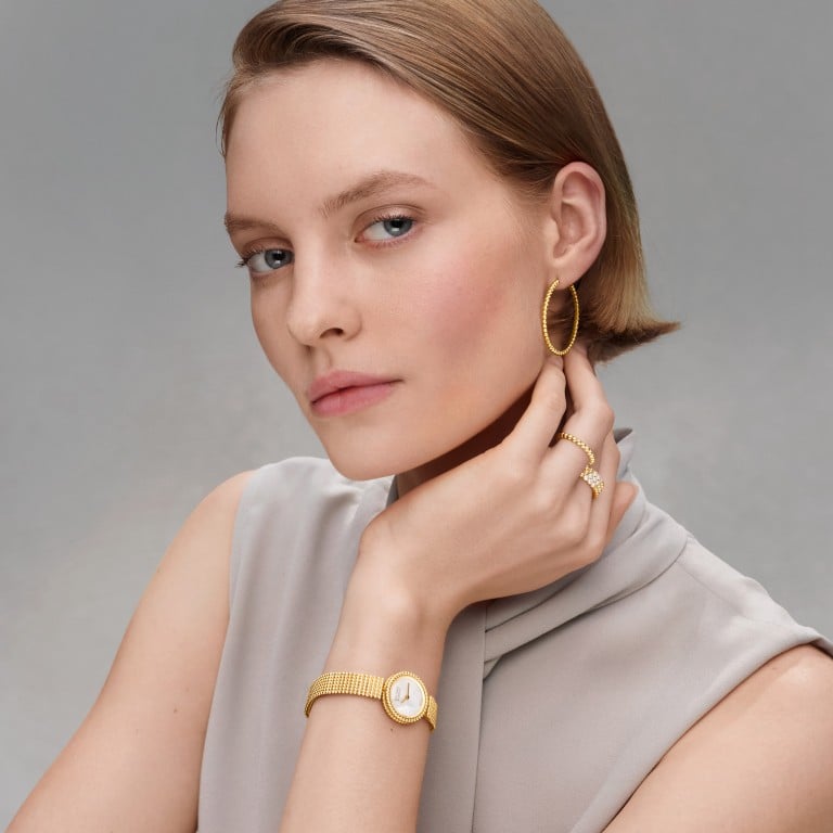 The Van Cleef & Arpels 2026 Perlée collection relies on surface play rather than oversized stones. Photo: Handout