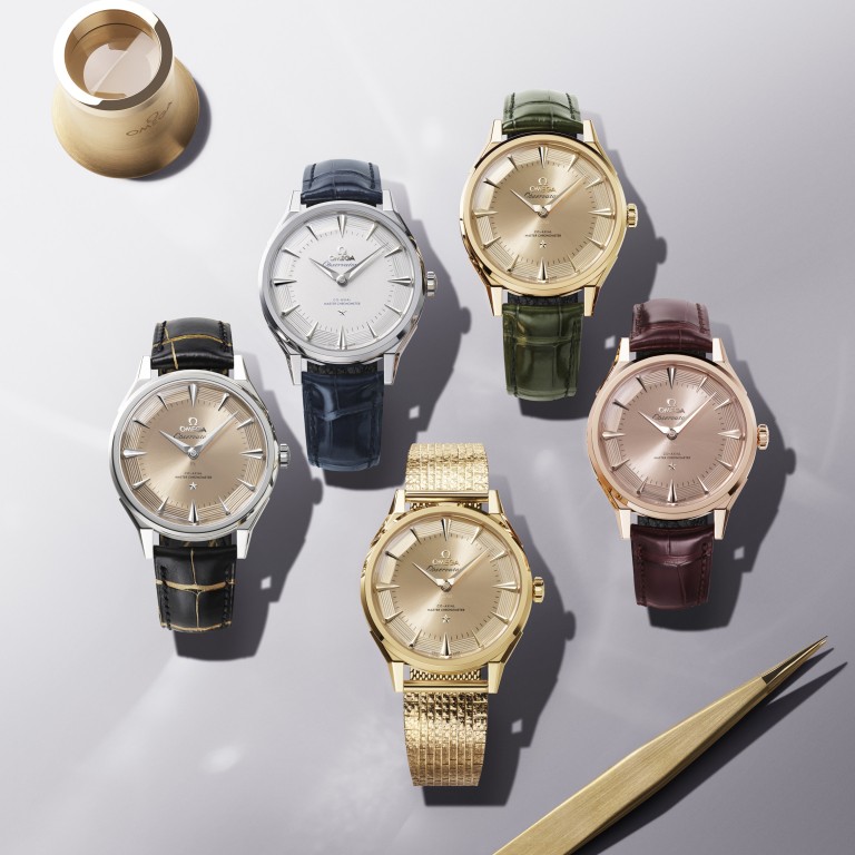 The five new versions of the Omega Constellation Observatory collection. Photo: Handout
