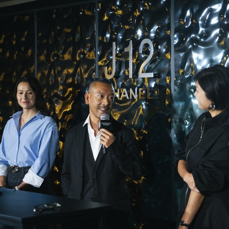 From left to right: Siobhan Haughey, Juno Mak, Betty Ng and moderator and Monocle editorial director Tyler Brûlé at the Chanel J12 x Monocle On Time event at Duddell’s Hong Kong, in April. Photo: Handout