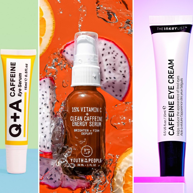 Many brands, from Q+A to Youth to the People to The Inkey List, offer creams and serums containing caffeine to manage tired and puffy eyes. Photo: Handout