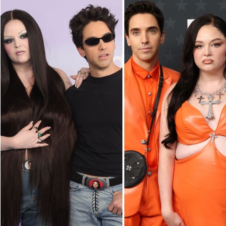 Hacks co-stars Megan Stalter and Paul W. Downs know how to turn a red carpet appearance into a viral moment. Photos: Getty Images; AFP; @paulwdowns/Instagram