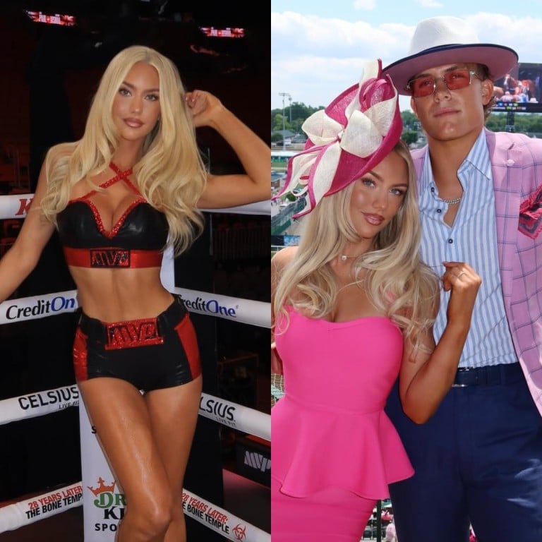 Model and influencer Marissa Ayers and New York Giants quarterback Jaxson Dart went public with their relationship in January. Photos: @marissaayerss/Instagram