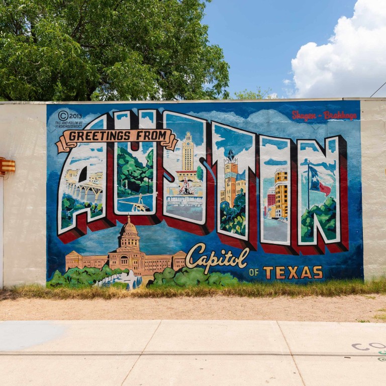 Street art in Austin, the capital of Texas nicknamed Bat City. Photo: Shutterstock