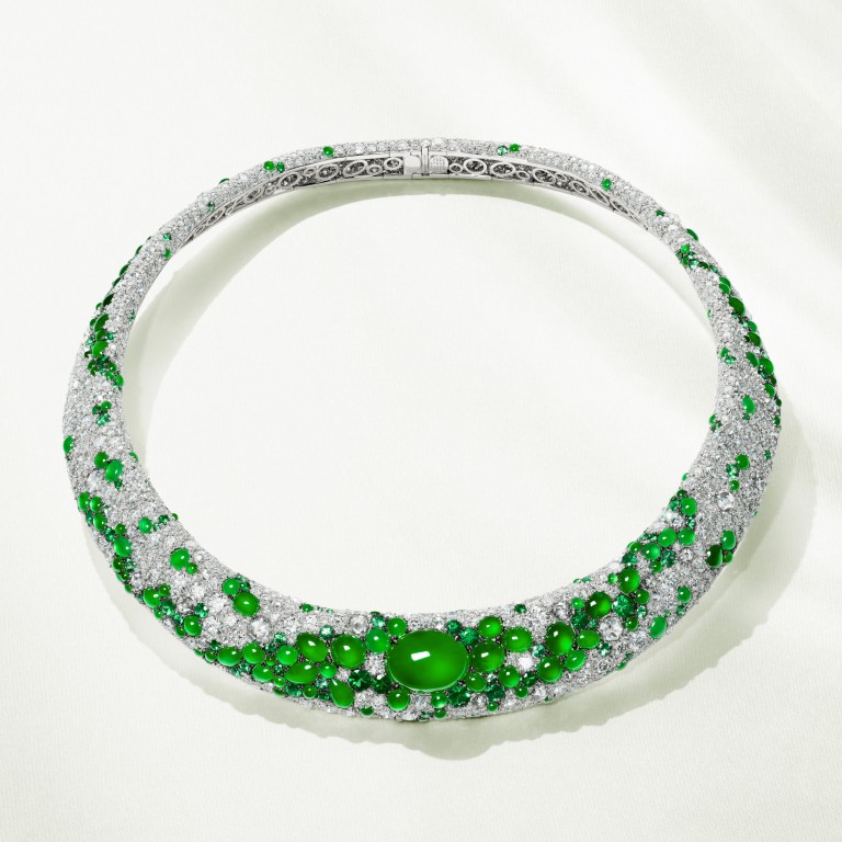 A necklace from the Jade Ombre chapter of Chow Tai Fook’s Chinese Couture high jewellery collection. Photo: Handout