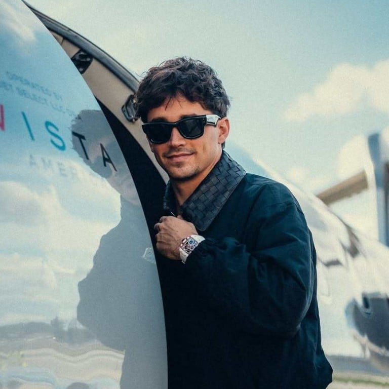 Ferrari Formula One driver Charles Leclerc, wearing one of his prized watches. Photo: @charles_leclerc/Instagram