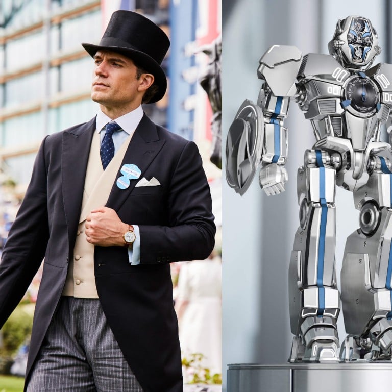Henry Cavill sports a vintage Longines Monopusher Chronograph at the Royal Ascot 2026; MB&F release the HM12, a watch that includes a robot stand; and Delugs opens its boutique in Hong Kong. Photos: Handout