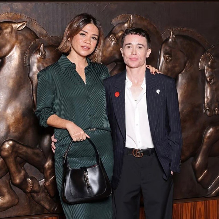 Julia Shiplett and Elliot Page at a Gucci event in September 2025. Photo: @juliashiplett/Instagram