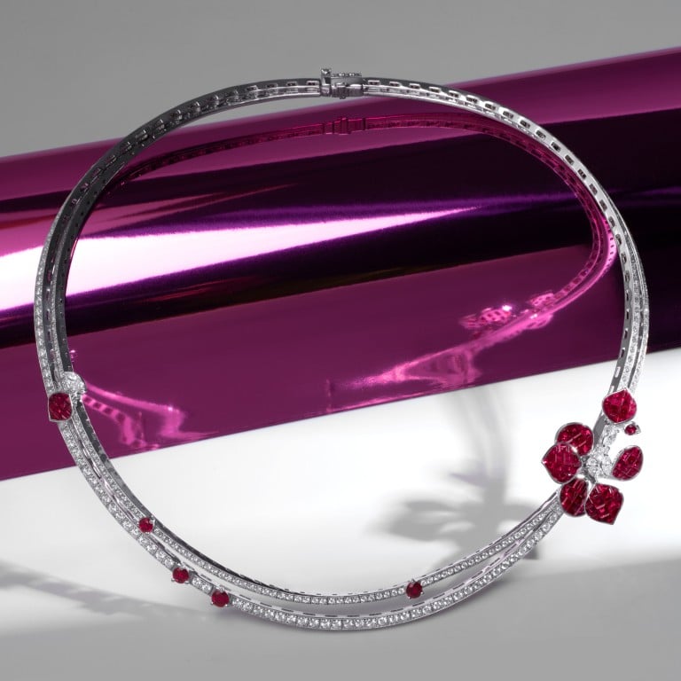 A necklace, inspired by the beauty of Parisian gardens, from Stenzhorn’s À Fleur de Paris collection. Photo: Handout