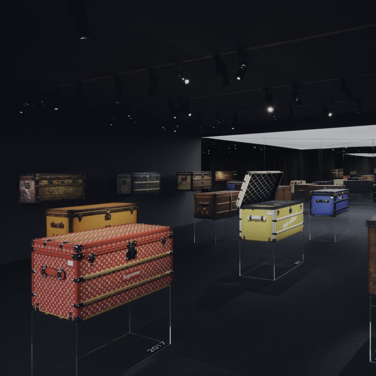 Louis Vuitton trunks through the years, on display at the brand's private museum in Asnières-sur-Seine, on the outskirts of Paris. Photo: Handout