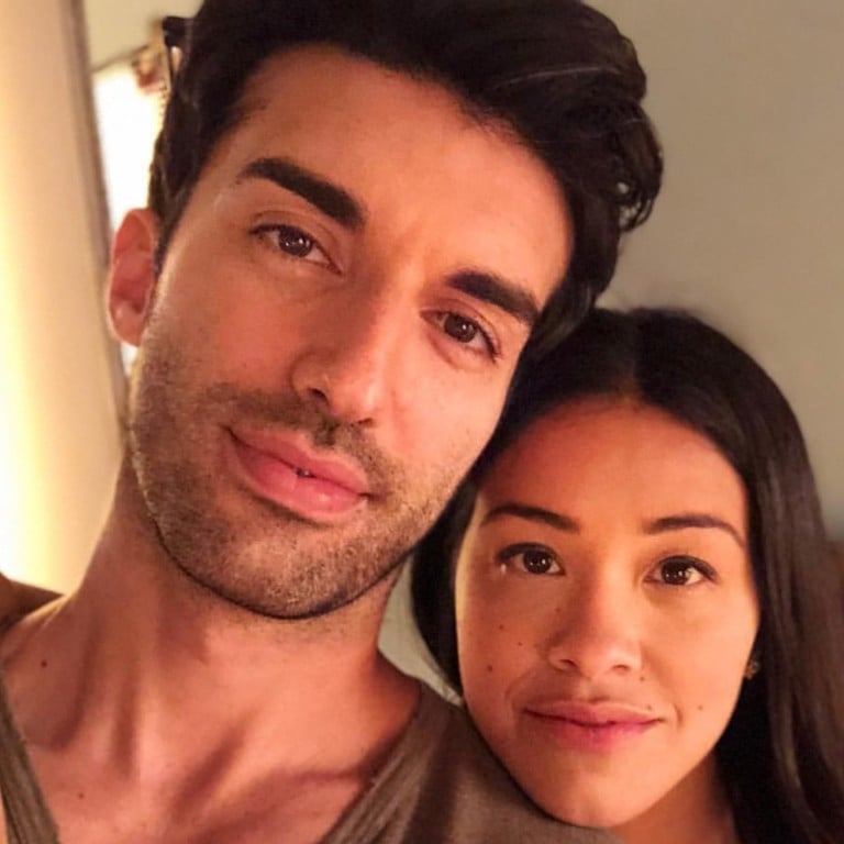Gina Rodriguez, pictured with former co-star Justin Baldoni (left), has voiced her support for him after he recently spoke about his legal saga with Blake Lively (pictured right). Photo: @hereisgina/Instagram; AP