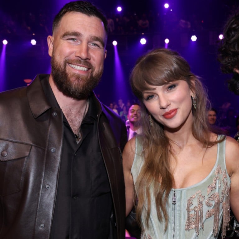 Travis Kelce and Taylor Swift are married – which now makes her an aunt to Kylie and Jason Kelce’s four daughters. Photos: Getty Images; @kykelce/Instagram