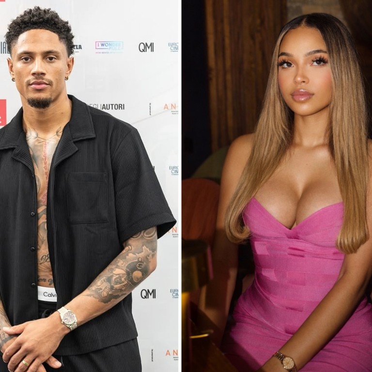 Nigeria goalkeeper Maduka Okoye and model Jelicia Westhoff share a son. Photos: @madukaokoye, @jelicia.westhoff/Instagram
