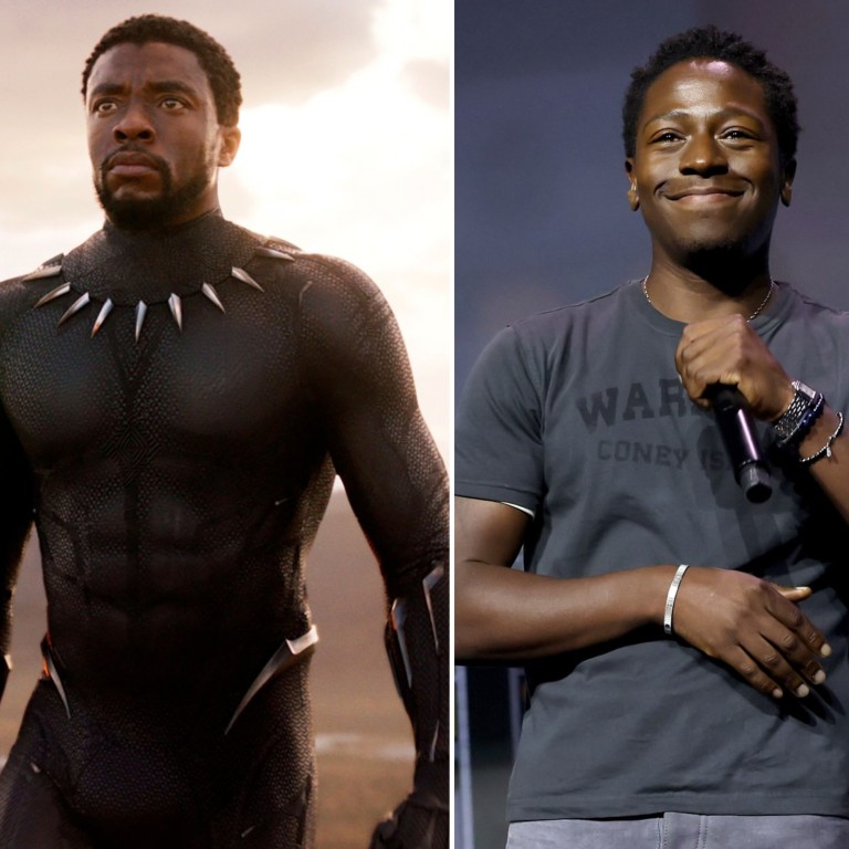 Chadwick Boseman as the first Black Panther (left); David Jonsson (right) will play his son in the third film. Photos: Marvel Studios; @davidjonsson__/Instagram