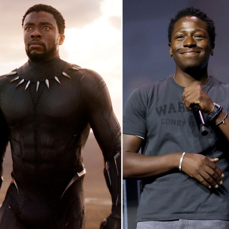 Chadwick Boseman as the first Black Panther (left); David Jonsson (right) will play his son in the third film. Photos: Marvel Studios; @davidjonsson__/Instagram