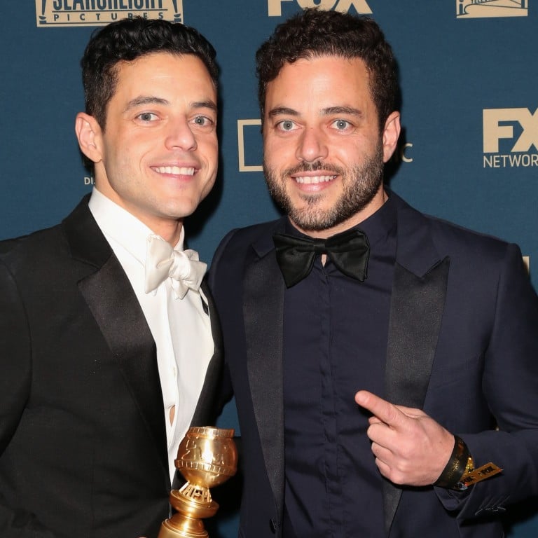 Rami Malek (left) and his twin brother Sami Malek at the 2019 Golden Globe Awards in Beverly Hills, California. Photo: FilmMagic