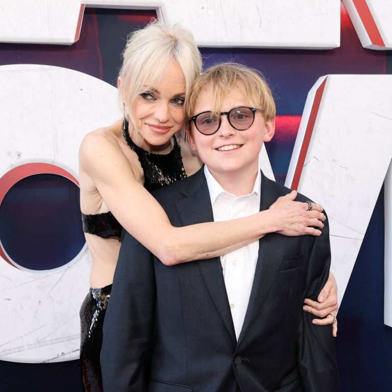 Anna Faris and her son Jack Pratt at the Los Angeles world premiere of the new Scary Movie in June. Photo: Reuters