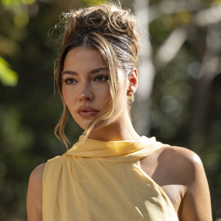 Madelyn Cline at a fan event for Netflix’s Outer Banks Season 5 in Los Angeles in August. Photo: EPA