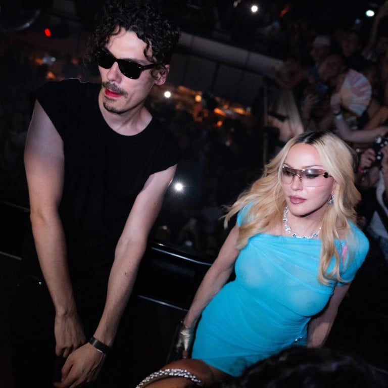 Elias Medini, aka Lyas, with Madonna at La Watchparty Afterparty in June, which the Queen of Pop co-hosted with Charli XCX. Photo: Ricardo Mesinst