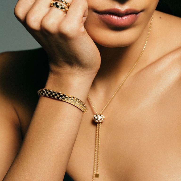 Pieces from the newly expanded Le Damier de Louis Vuitton fine jewellery collection. Photo: Handout