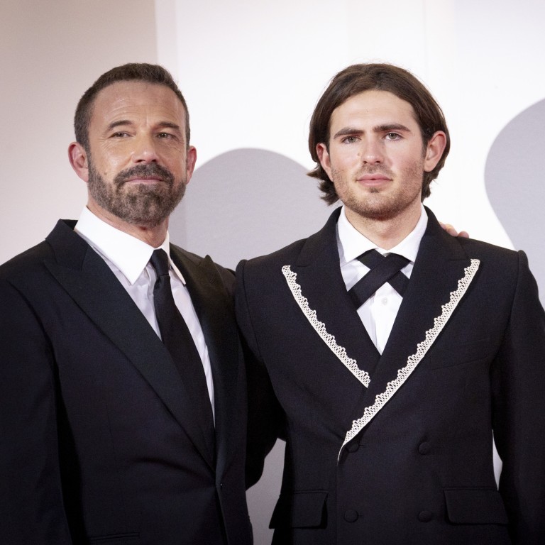 Ben Affleck, his nephew Indiana Affleck and actress Emily Alyn Lind at the 83rd Venice International Film Festival on September 8. Photo: Getty Images