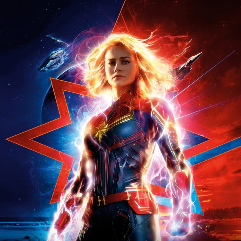 Brie Larson in ‘Captain Marvel’. The star sees her role as an opportunity to empower women.