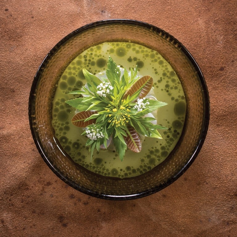 A wreath of prawns warmed in star fruit juice and topped with fragrant cashew leaves and dill flowers is among the memorable dishes served at Dewakan, in Shah Alam, Malaysia, which was recognised last week among Asia’s 50 Best Restaurants 2019 in Macau. Photos: Dewakan